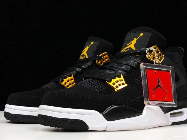 Cheap TBK 308497-032 Metallic Air Gold-White Royalty Black 4 Jordan 0816